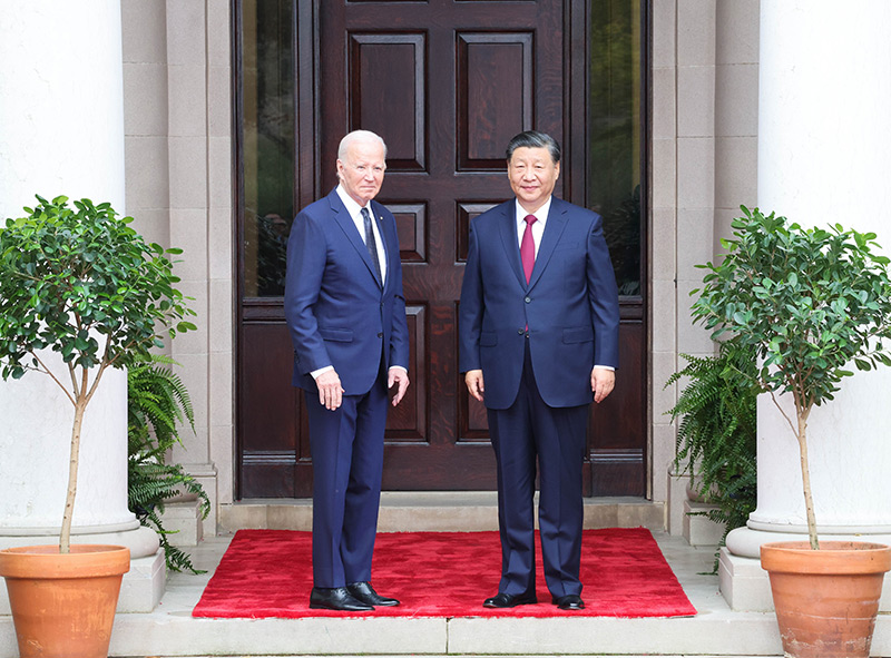 习近平同美国总统拜登举行中美元首会晤