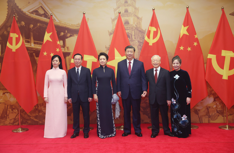 习近平同越共中央总书记阮富仲举行会谈 习近平同越共中央总书记阮富仲举行会谈
