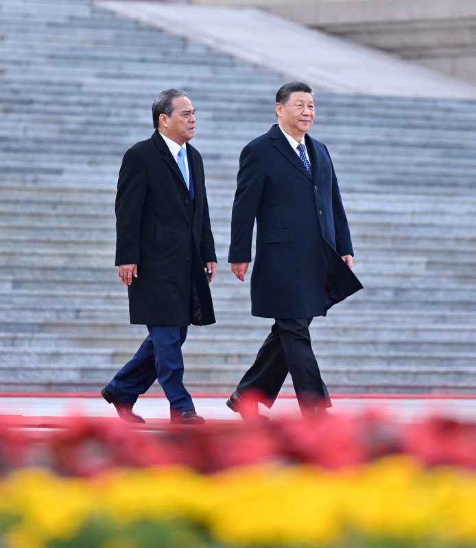 习近平同密克罗尼西亚联邦总统西米纳会谈